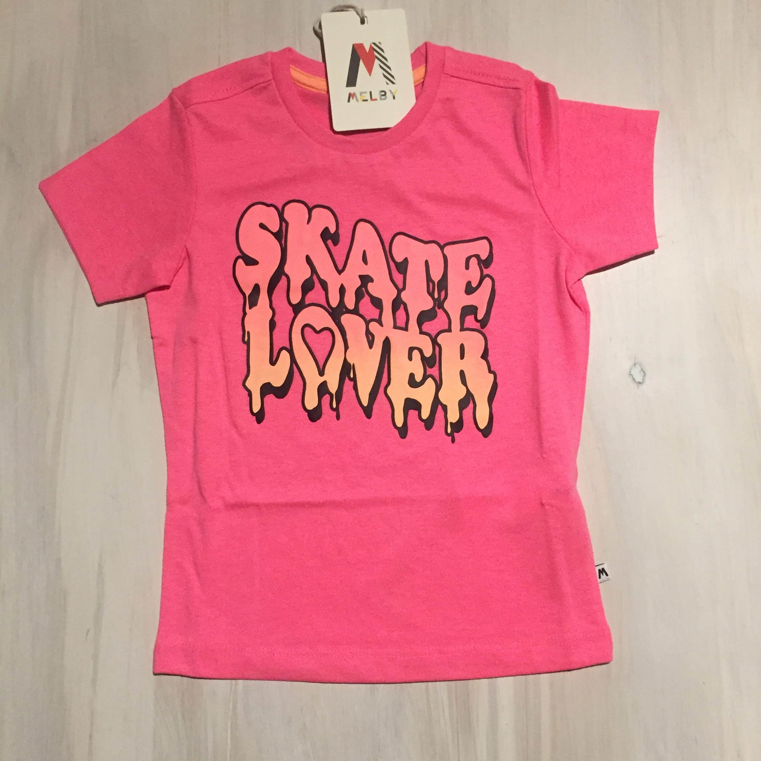 t-shirt-bimba-skate-lovers-fucsia-giallo-estate-melby