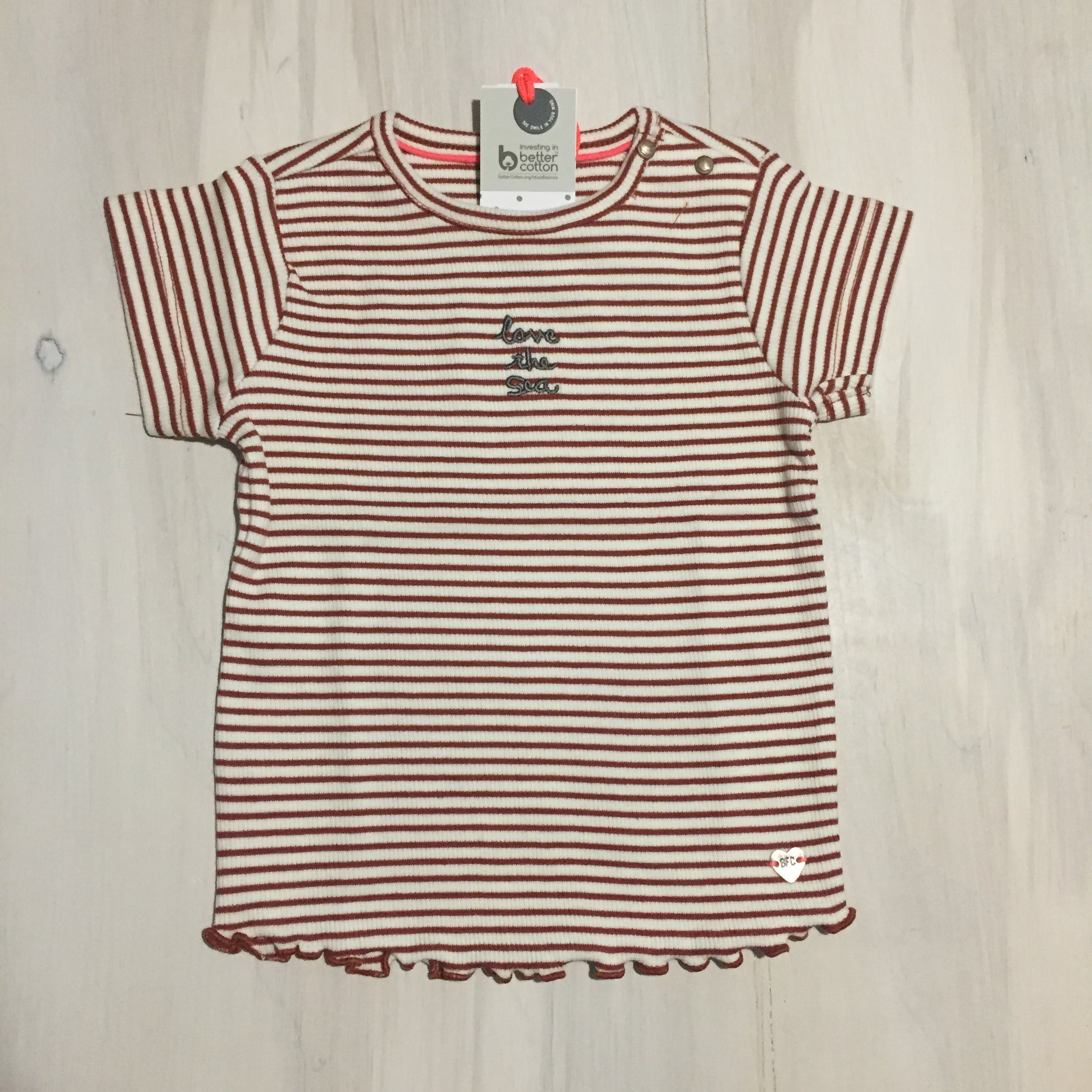 t-shirt-bimba-righe-love-the-sea-rosso-bianco-costina-corallo-babyface